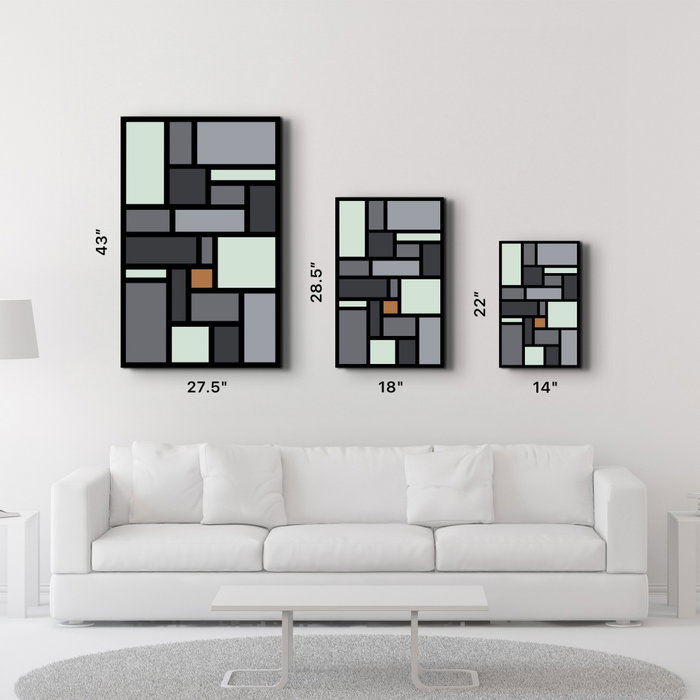 Wallity Pintura Decorativa de Vidrio Templado Multicolor 46 x 72 cm Wallity Pintura Decorativa de Vidrio Templado Multicolor 46 x 72 cm